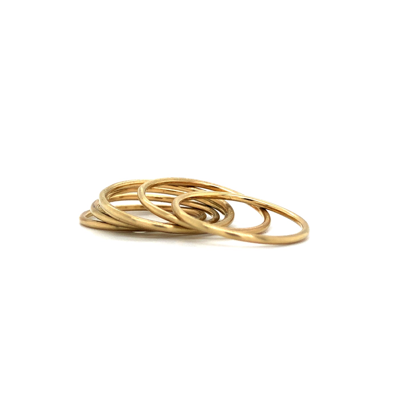 Petite gold stacker ring