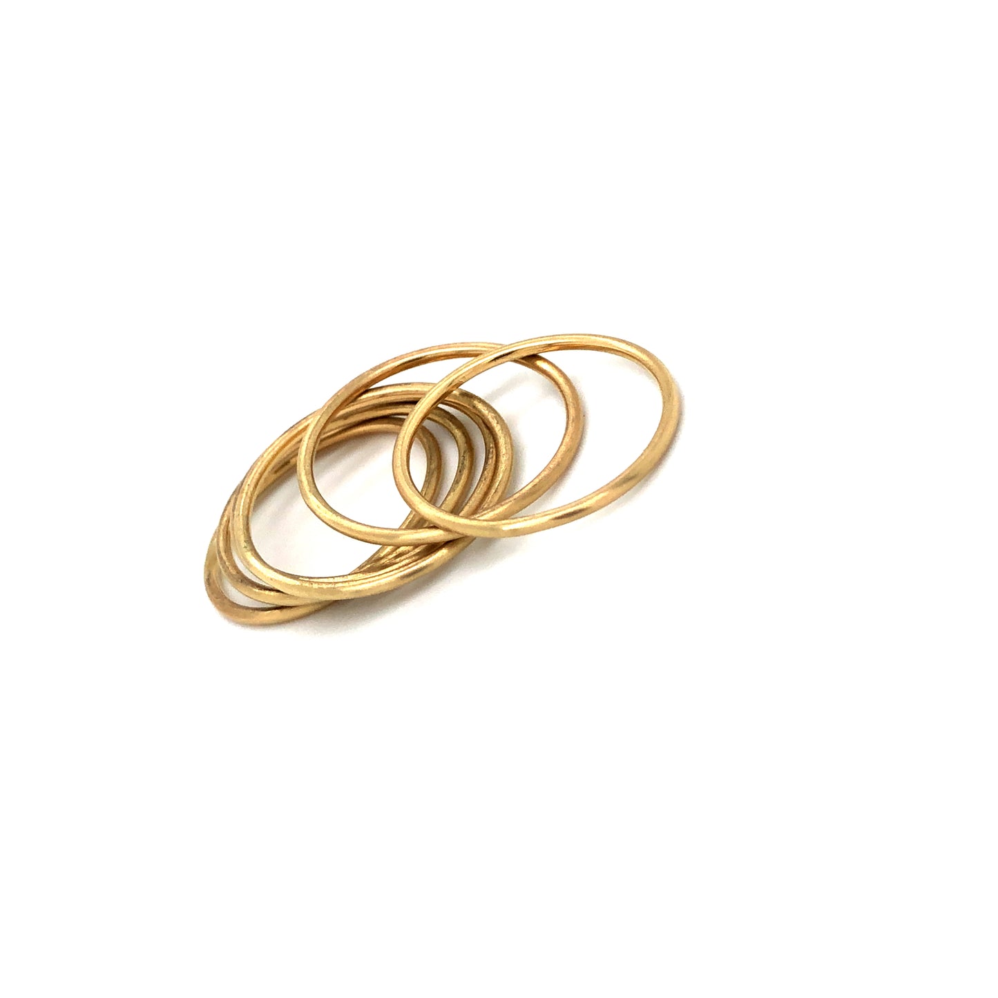 Petite gold stacker ring