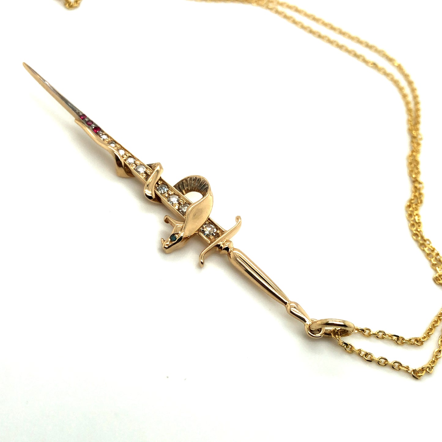 Serpent and Dagger Necklace